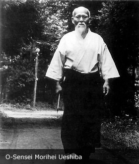 O sensei, the founder of Aikido